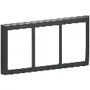 LK Fuga ramme SOFT 63 3x1½m - koksgrå