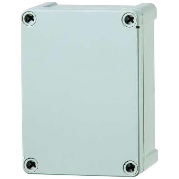 Fibox Tempo - 344x289x117 grå med låg - 4 skruehuller