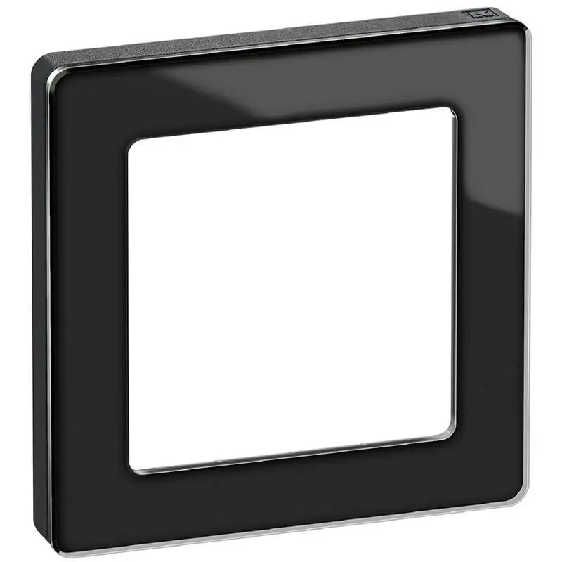 LK Fuga ramme PURE 66 glas 1m - sort