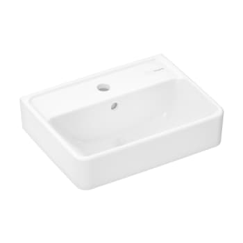 HANSGROHE Xanuia Q håndvask 450x340mm hh midt t/væg porcelæn Sma