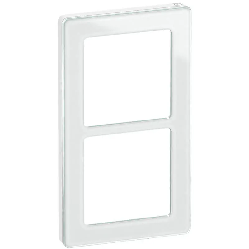 LK Fuga ramme PURE 66 glas 2x1m - hvid