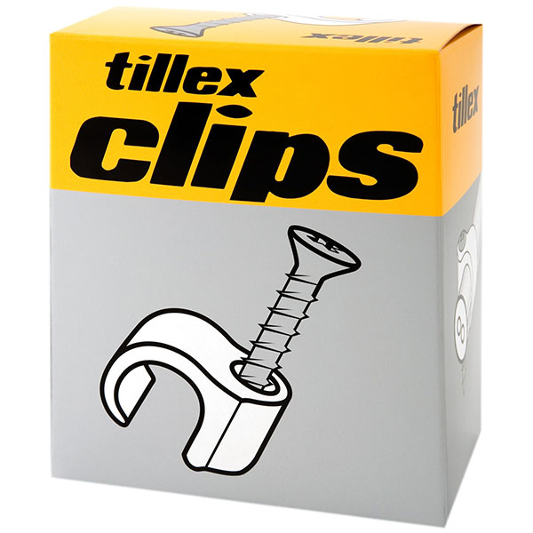 Skrue clips 7-10 33mm skruelængde grå - pr. stk.