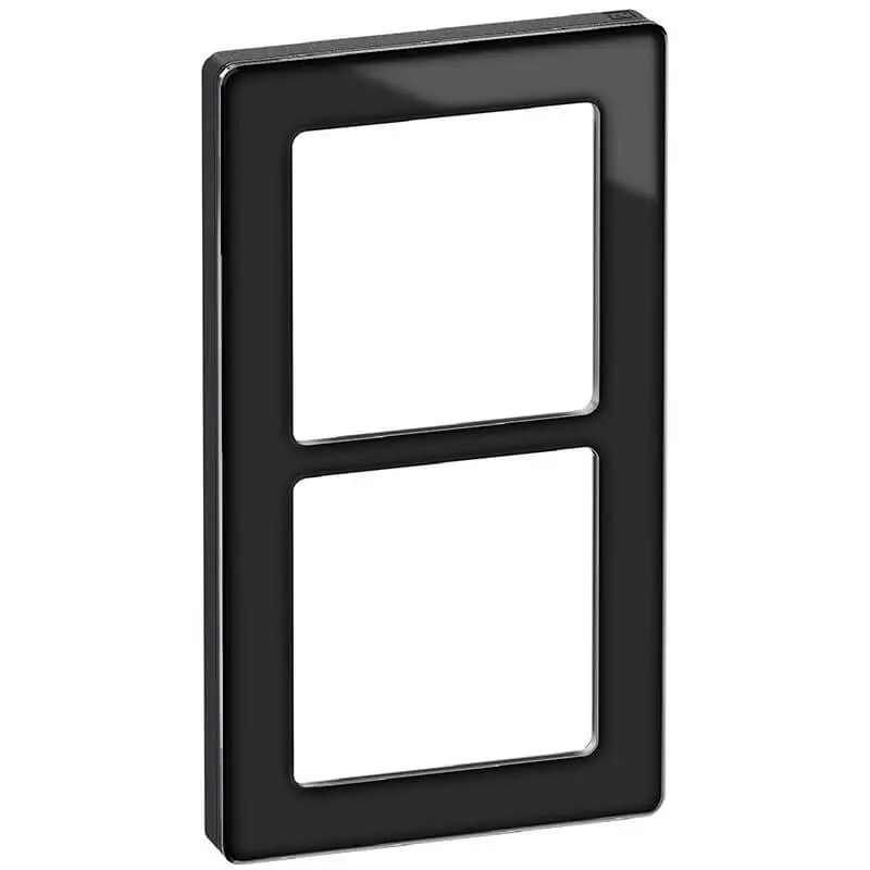 LK Fuga ramme PURE 66 glas 2x1m - sort