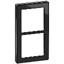 LK Fuga ramme PURE 66 glas 2x1m - sort