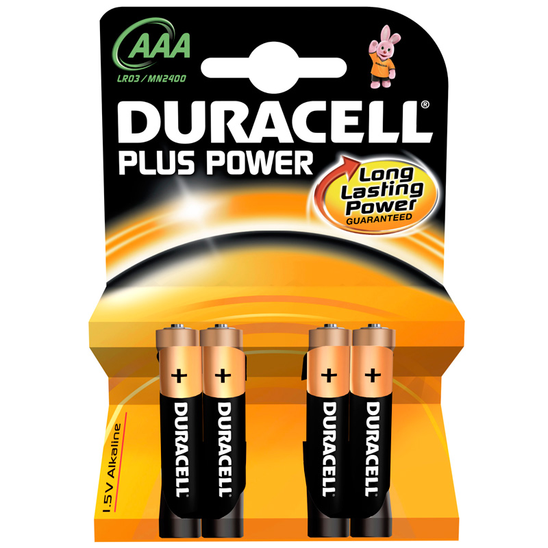 Duracell Batteri Plus 1,5V AAA LR03 4PK
