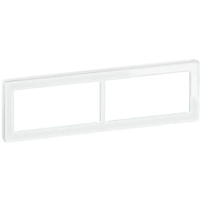 LK Fuga ramme PURE 66 glas 2x2m vandret - hvid