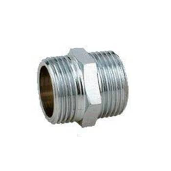 1/2" x 3/8" Rødgods brystnippel forkrometl