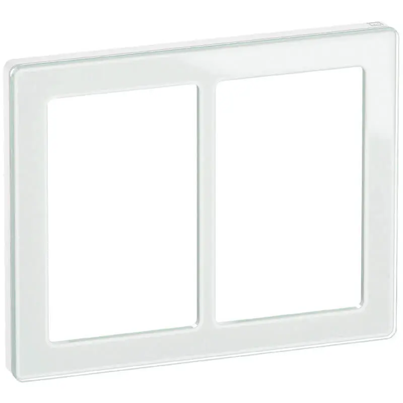 LK Fuga ramme PURE 66 glas 2x1½m - hvid