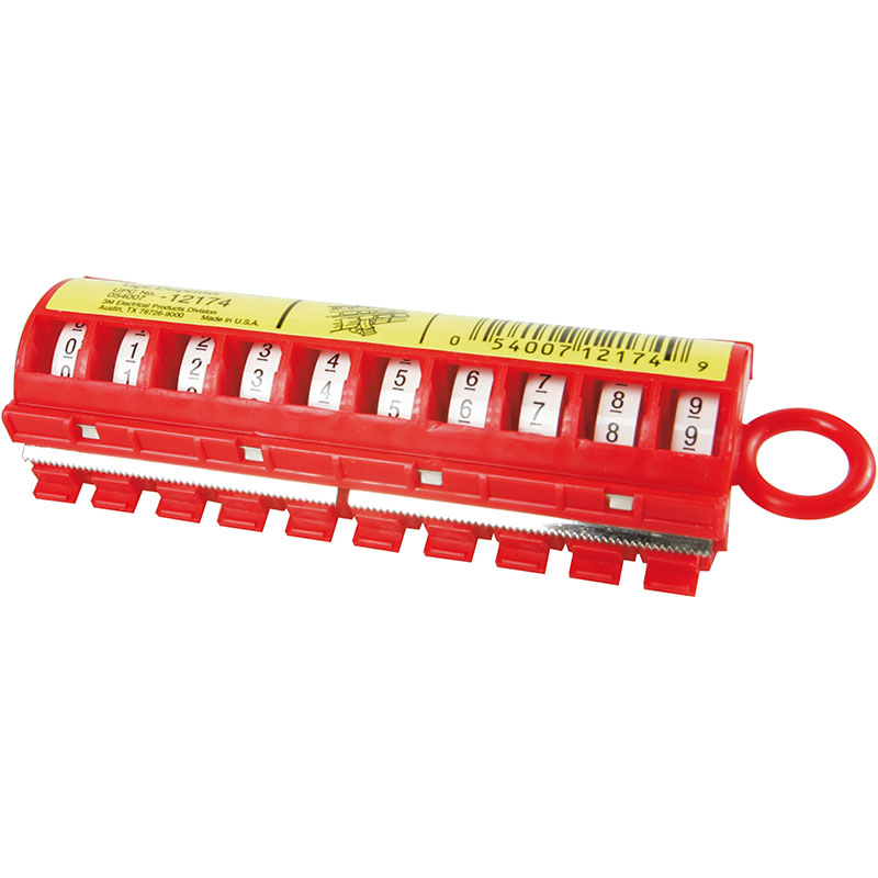 Handy marker med tape 0-9