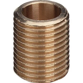 1/2" Nippelrør sammenskåren Rødgods Silicium Bronze