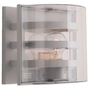 L & K Design Delta væg E27 Aluminium grå