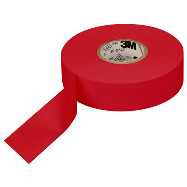 Isolerbånd 0,15x15mm 10M rød