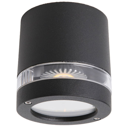 L & K Design FOCUS 1xGU10 loftlampe Sort