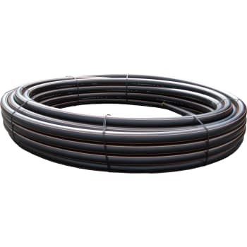 Wavin 32 mm PE80 PN6 jordvarmerør, sort/rød, 100 m, EN 12201