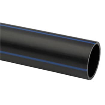 Uponor 32 mm PE100RC PN16 SDR11 rør, sort/blå, 6 m