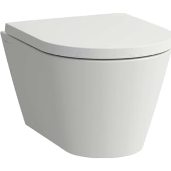 Kartell Laufen kompakt væghængt toilet, Rimless, mat hvid