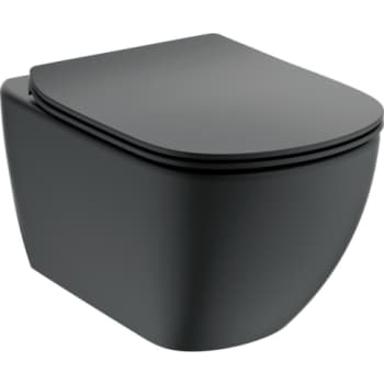 Ideal Standard Tesi Hængeskål AB m/softclosesæde, Sort