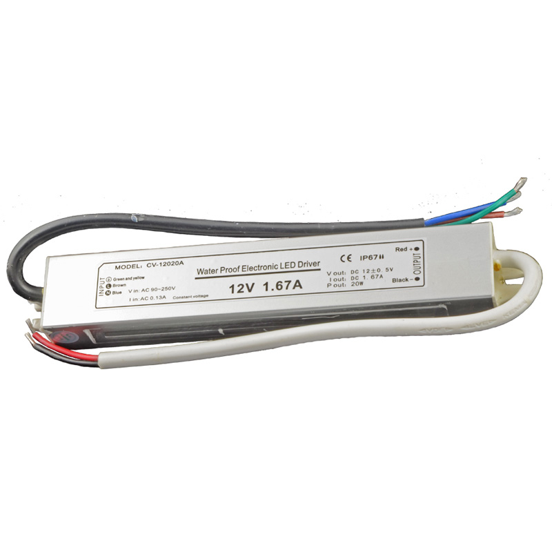 LED transformer 12V DC max 20 Watt