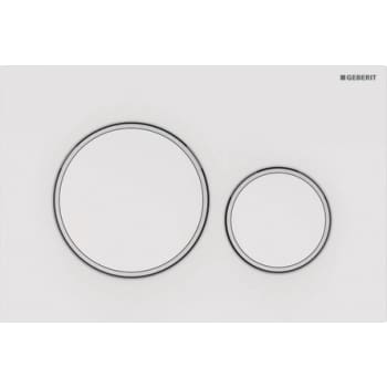 Geberit Sigma 20 betjeningsplade i hvid/mat hvid