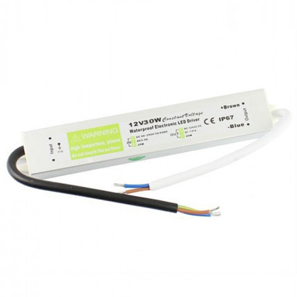 LED transformer 30W 12V DC IP67