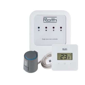 Roth trådløs regulering til minishunt, rumtermostat med display