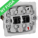 Fuga 2-polet afbryder 16A uden afdækning