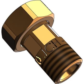 JCH 1.1/4" x 1" x 60 mm. Type 2086 rødgods målerforskruning