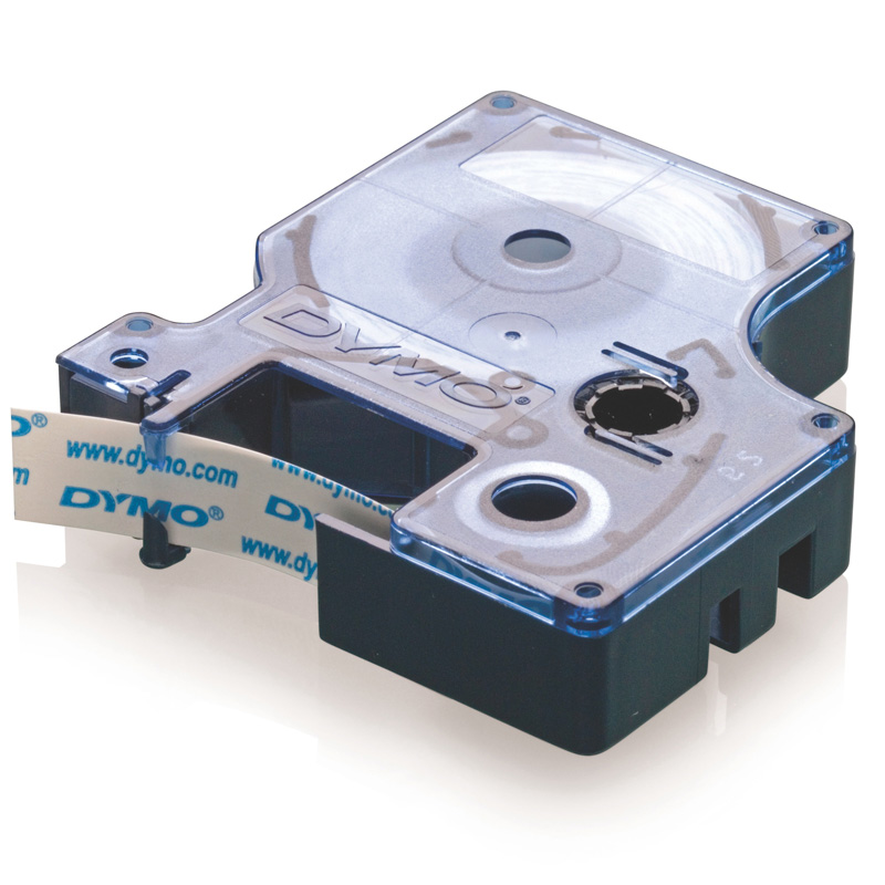 Dymotape D1 12mmx7M Sort/hvid