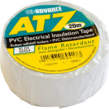 Rørisoleringstape, grå, 25 mm x 20 m