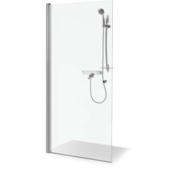 Straight doors Viktorija 1/2, chrome profiles 90x200cm
