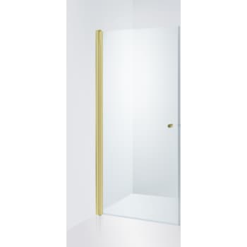 Straight doors Viktorija 1/2, gold profiles 90x200cm