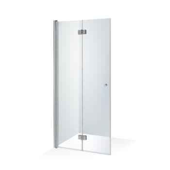 Folding doors 1/2 Simona Left side, chrome profiles 80x200cm