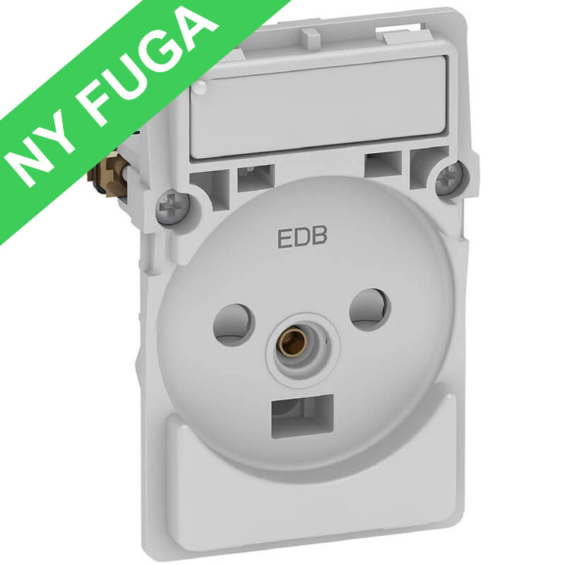 Fuga stikk. EDB 2-pol m/jord og LED lampe 1½m