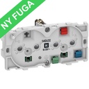 Fuga dob. stikkontakt 2-pol m/jord og LED lampe 2m