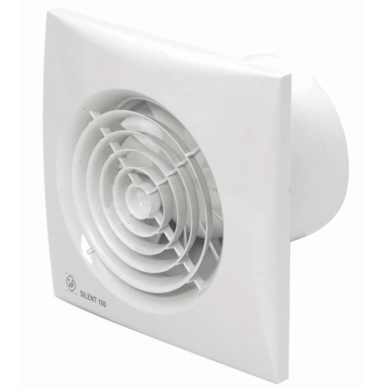 Ventilator Silent 100CRZ m. kontraspjæld og timer