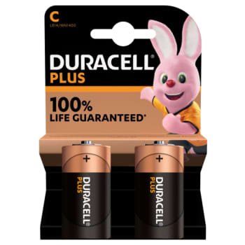Duracell Plus Power batteri, C LR14, 2 stk.