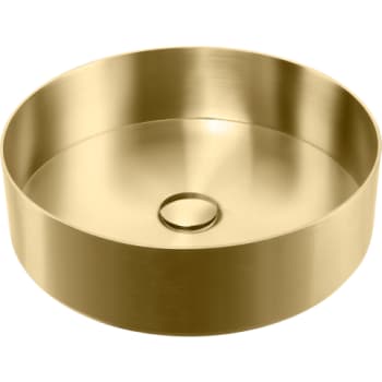 Lavabo Round badvask Ø40 cm med pop-up ventil, messing