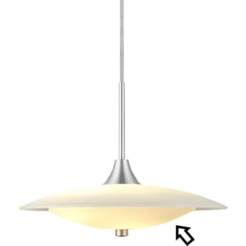 Glas (bundglas) til Baroni pendel, Ø40 cm, opal hvid