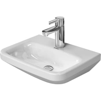 Durastyle vask 45 x 33,5 cm til væg med hanehul uden overløb