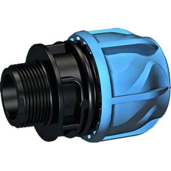 +GF+ iJOINT 32 mm x 3/4" overgang med nippel, PP, PN16