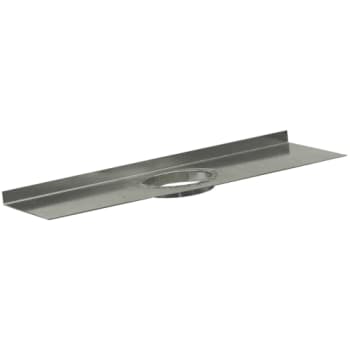 Dutra 200 x 500 mm bundplade med afløbsudløb til sokkeaffugter