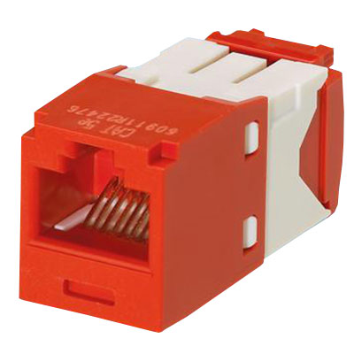Modular jack KAT5E UTP mini COM G - rød