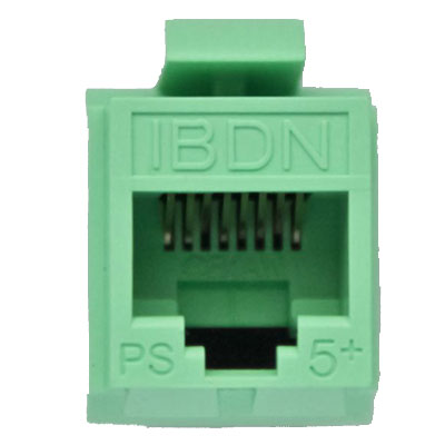 Modular jack K5E utp GF key - grøn