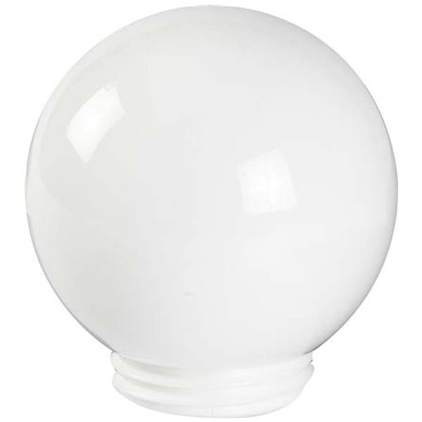 Glaskuppel Ø150 m. Ø84,5 gevind - opal