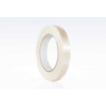 Roliba filamenttape, ligearmeret, klar, 19 mm x 50 m
