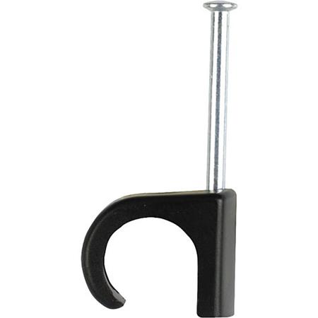 Clips 5-7 20mm sømlængde sort - 100 stk.