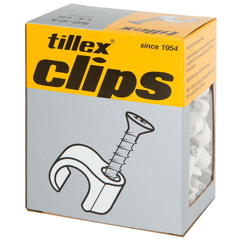 Skrue clips 8-12 33mm skruelængde grå - pr. stk.