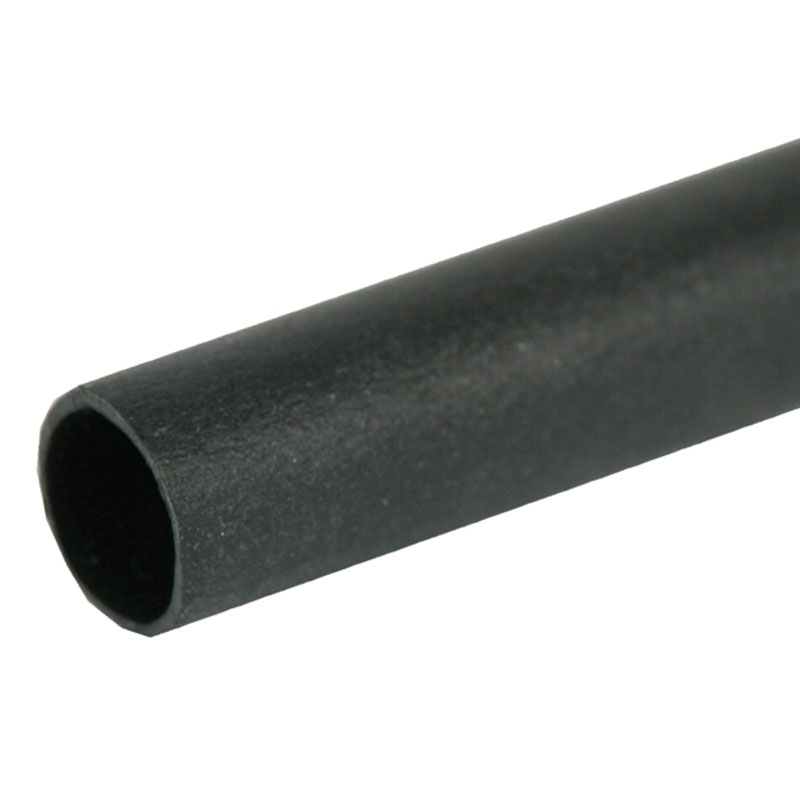 Krympeflex 12-4mm. sort m. lim - 1,2 m.