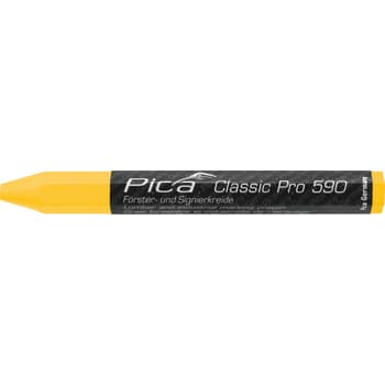 Pica Classic mærkekridt PRO, 120 mm, gul, 12 stk.