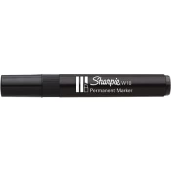 Sharpie permanent marker W10, skrå spids, sort